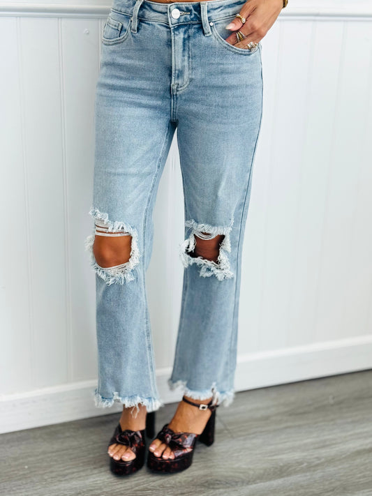 Risen Light Ready For Anything Crop Jeans (Reg & Plus)