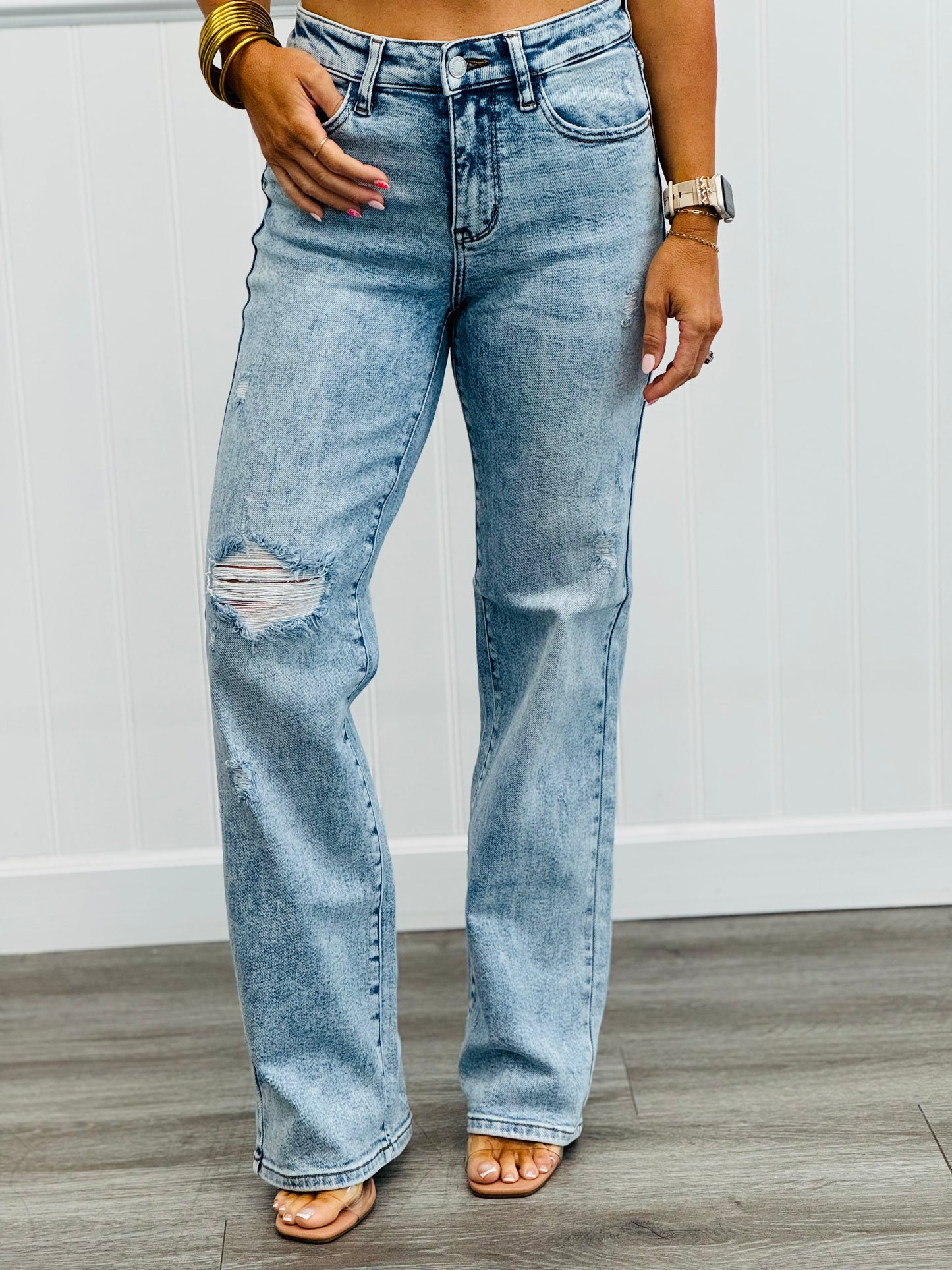 Judy Blue Blast From The Past 90's Straight Jeans (Reg. and Plus)