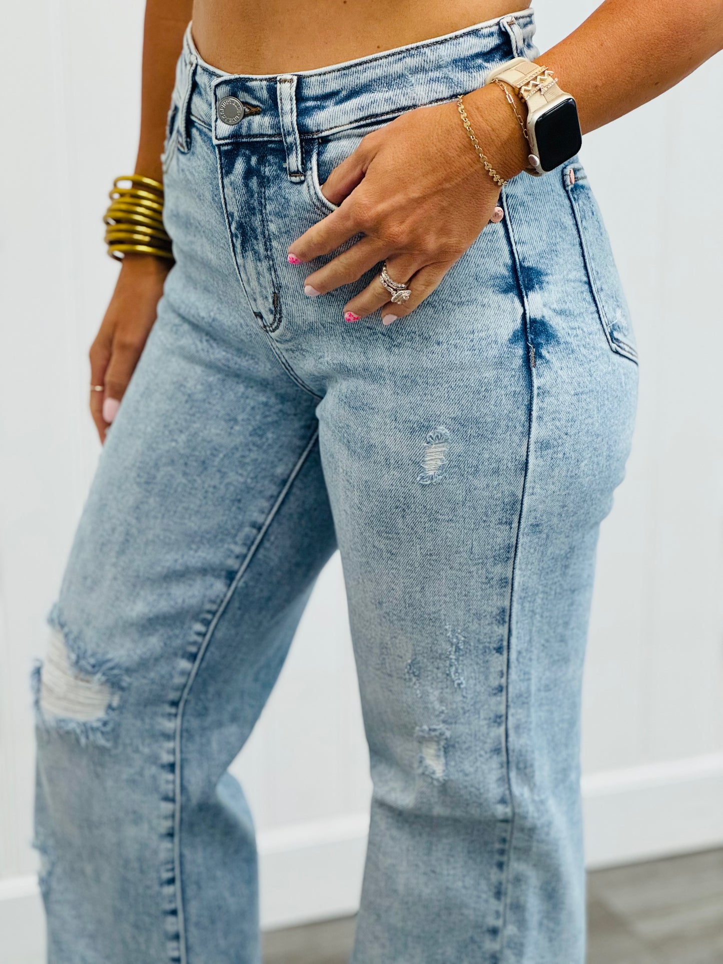 Judy Blue Blast From The Past 90's Straight Jeans (Reg. and Plus)