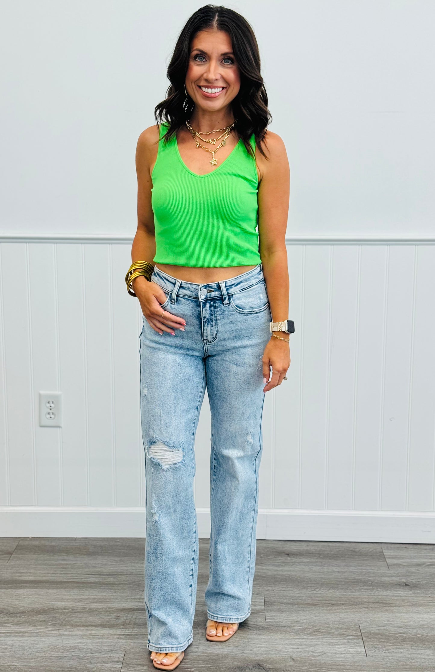 Judy Blue Blast From The Past 90's Straight Jeans (Reg. and Plus)