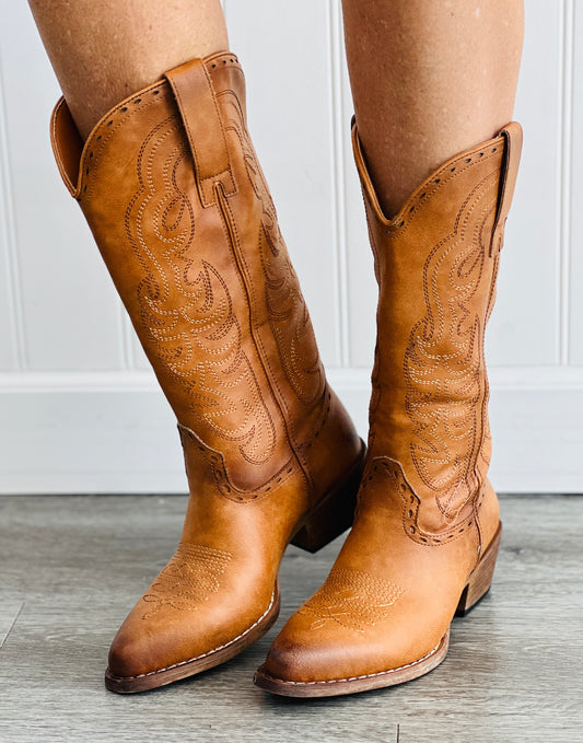 Tan Cowgirl Kisses Western Boots