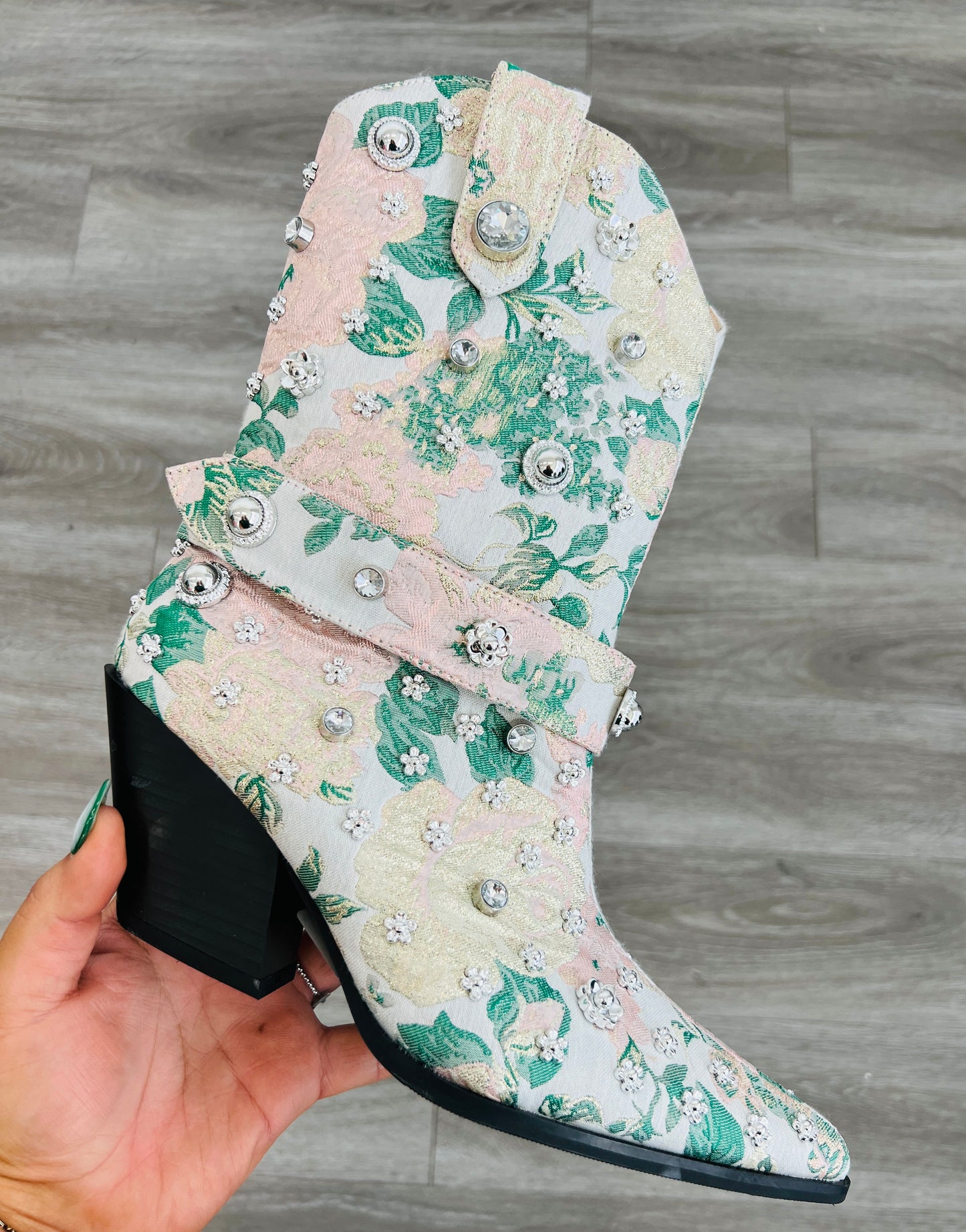 The Razzle Dazzle Blush Boots