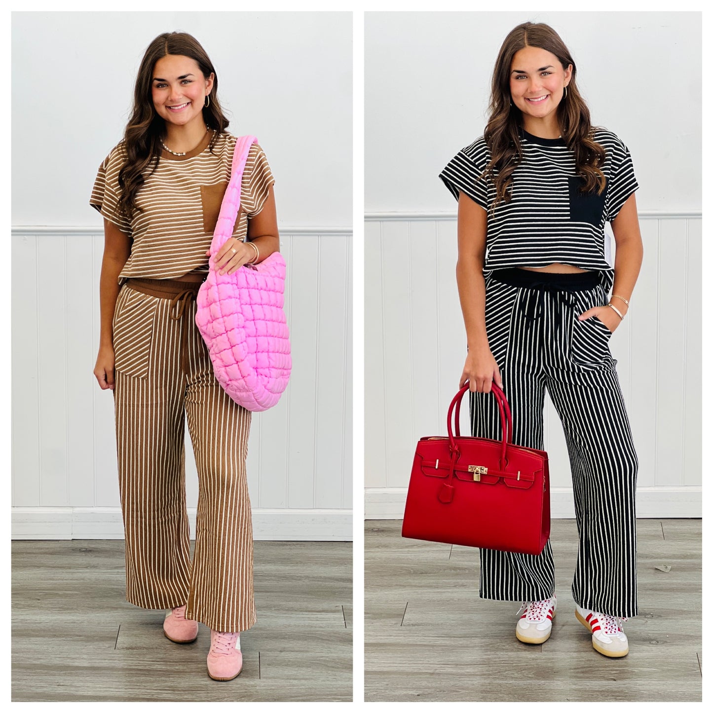 Striped Pocket Pants (Reg.)- 2 Colors
