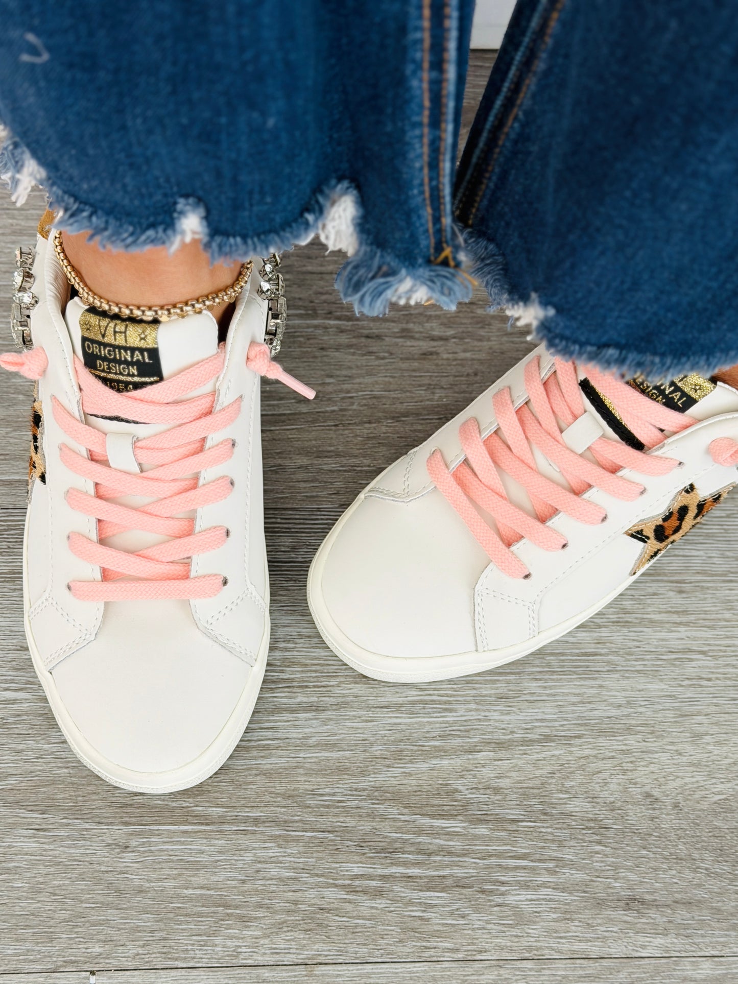 VH x WR Born To Shine Leopard Remix Sneakers