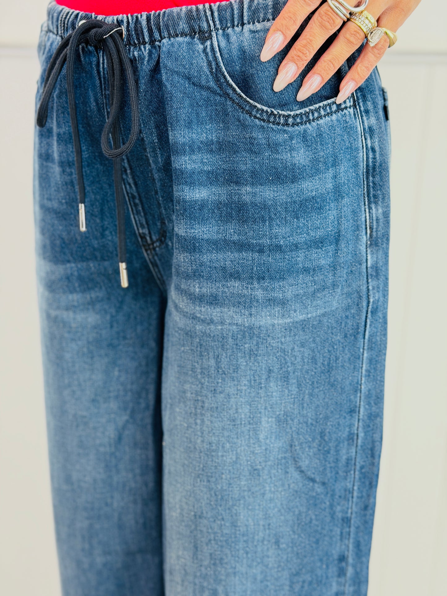 Judy Blue Relaxed Rosie Palazzo Jeans (Reg. and Plus)