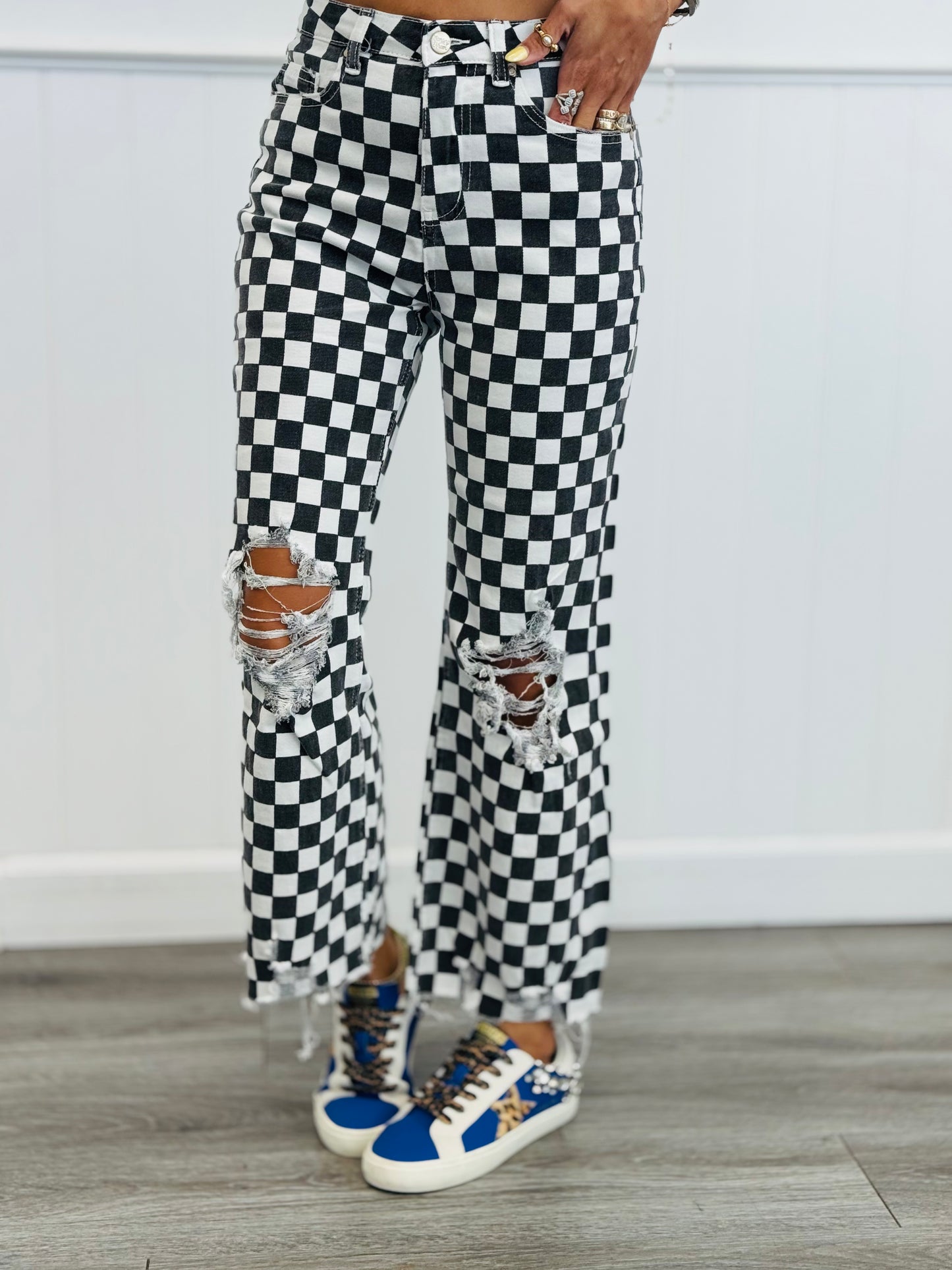 Check It Out Kick Flare Jeans