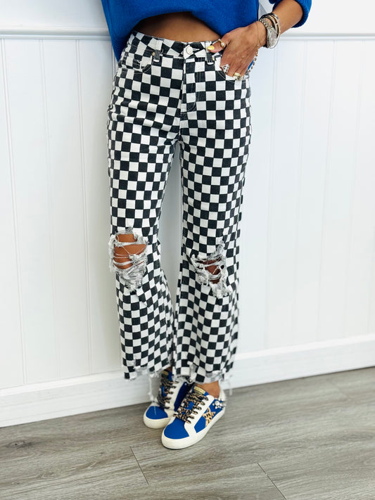 Check It Out Kick Flare Jeans