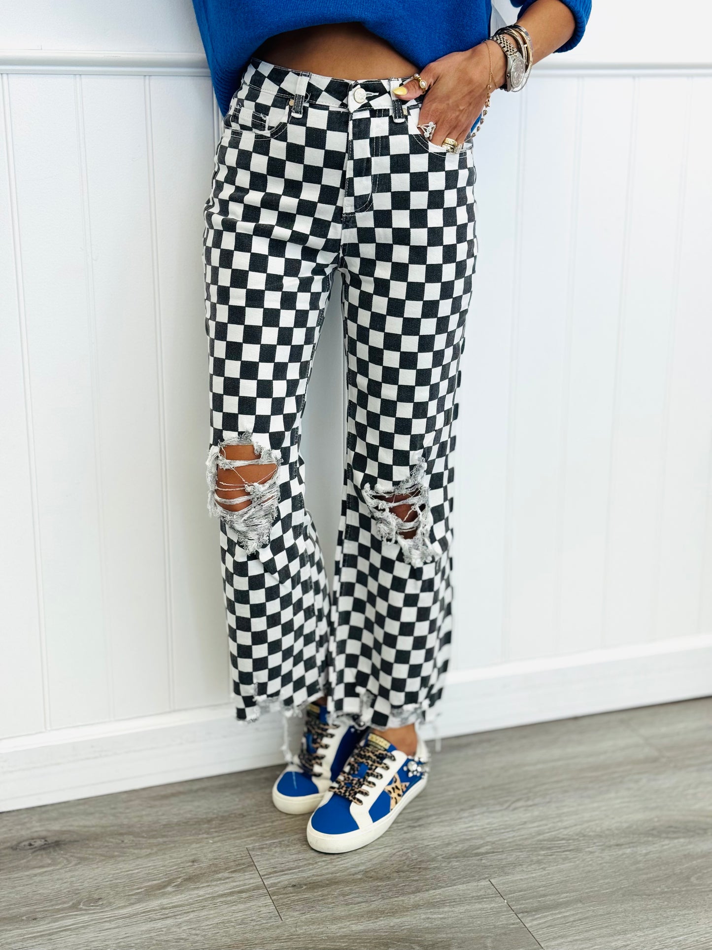 Check It Out Kick Flare Jeans