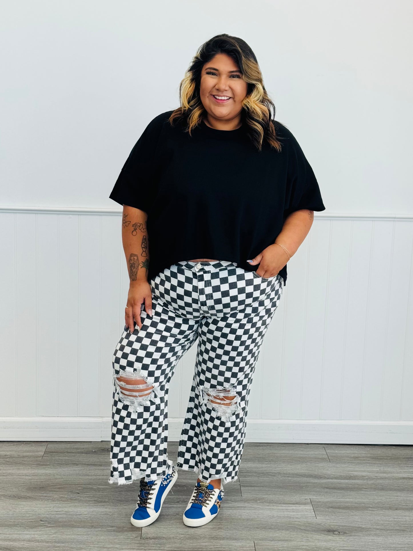 Check It Out Kick Flare Jeans