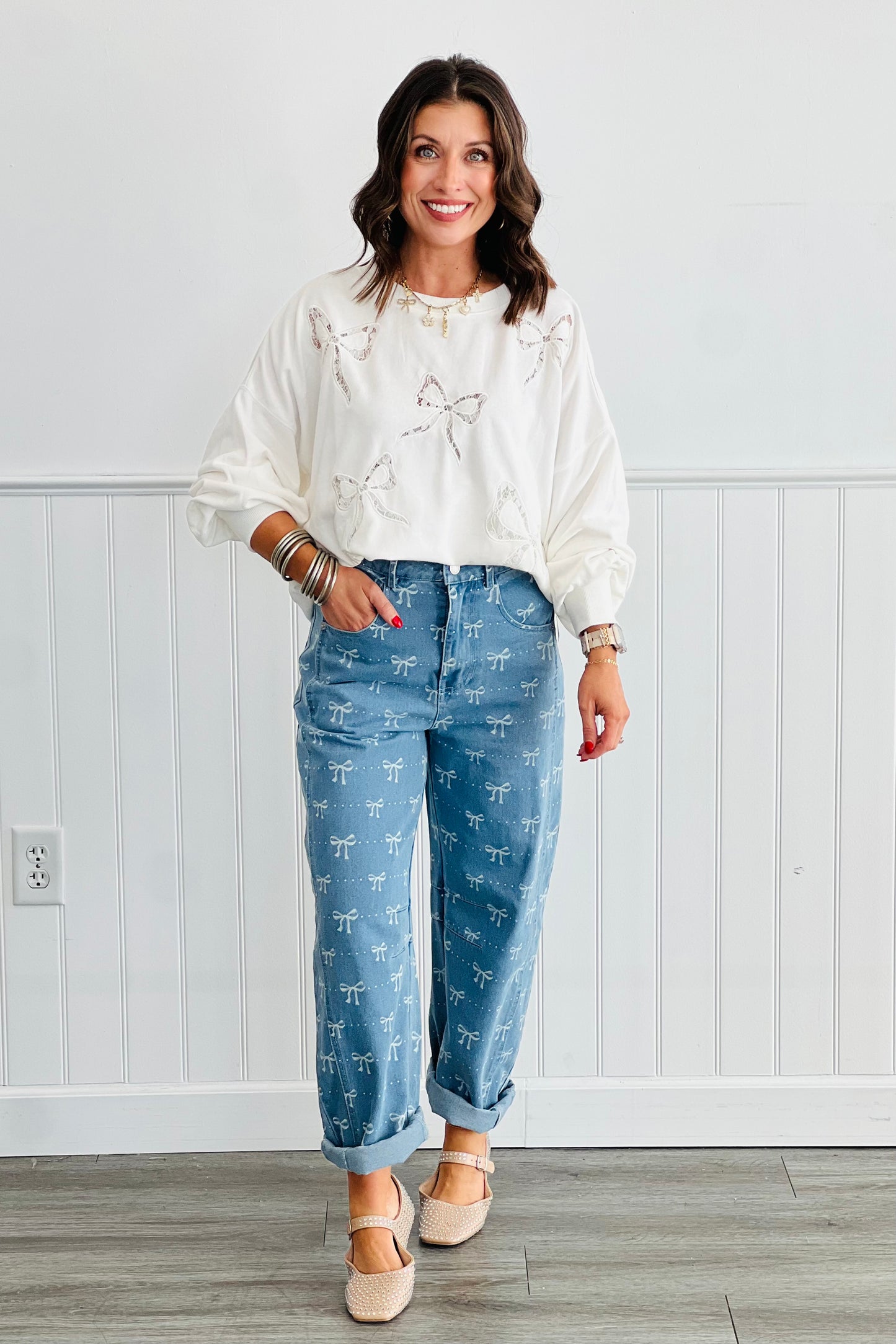 Lt Blue Better In Bows Barrel Pants (Reg.)