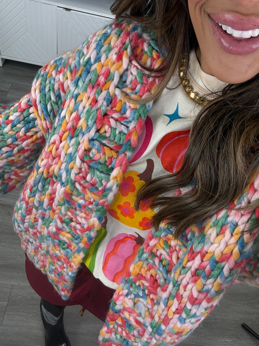 Multi Open Front Cardigan (Reg.)