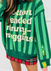 Queen Of Sparkles Licensed Striped 'Cotton Head Ninny Muggins' Sweater (Reg. & Plus)