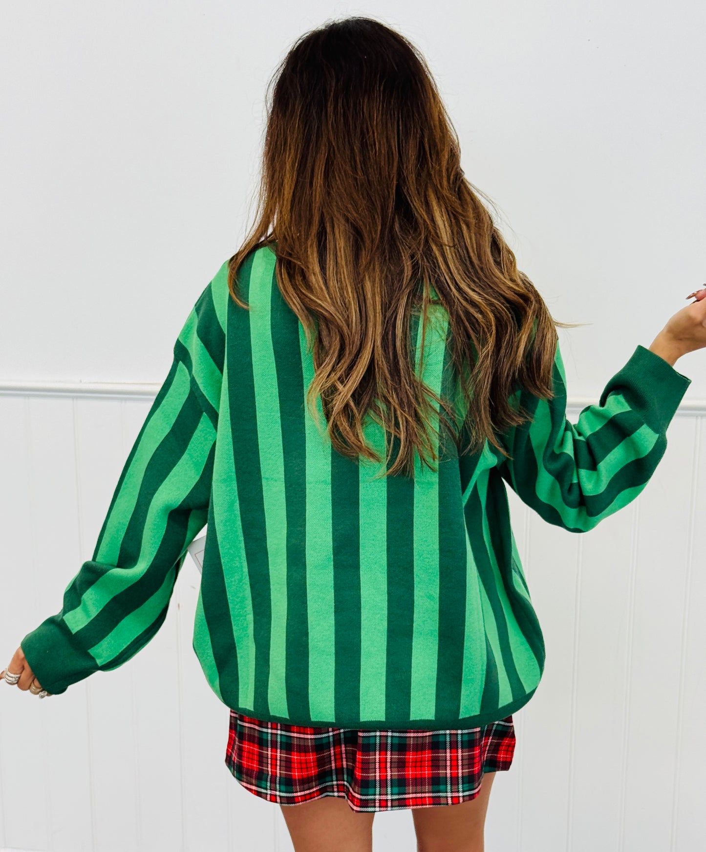 Queen Of Sparkles Licensed Striped 'Cotton Head Ninny Muggins' Sweater (Reg. & Plus)