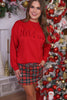 Red Christmas Plaid Skort (Reg. and Plus)