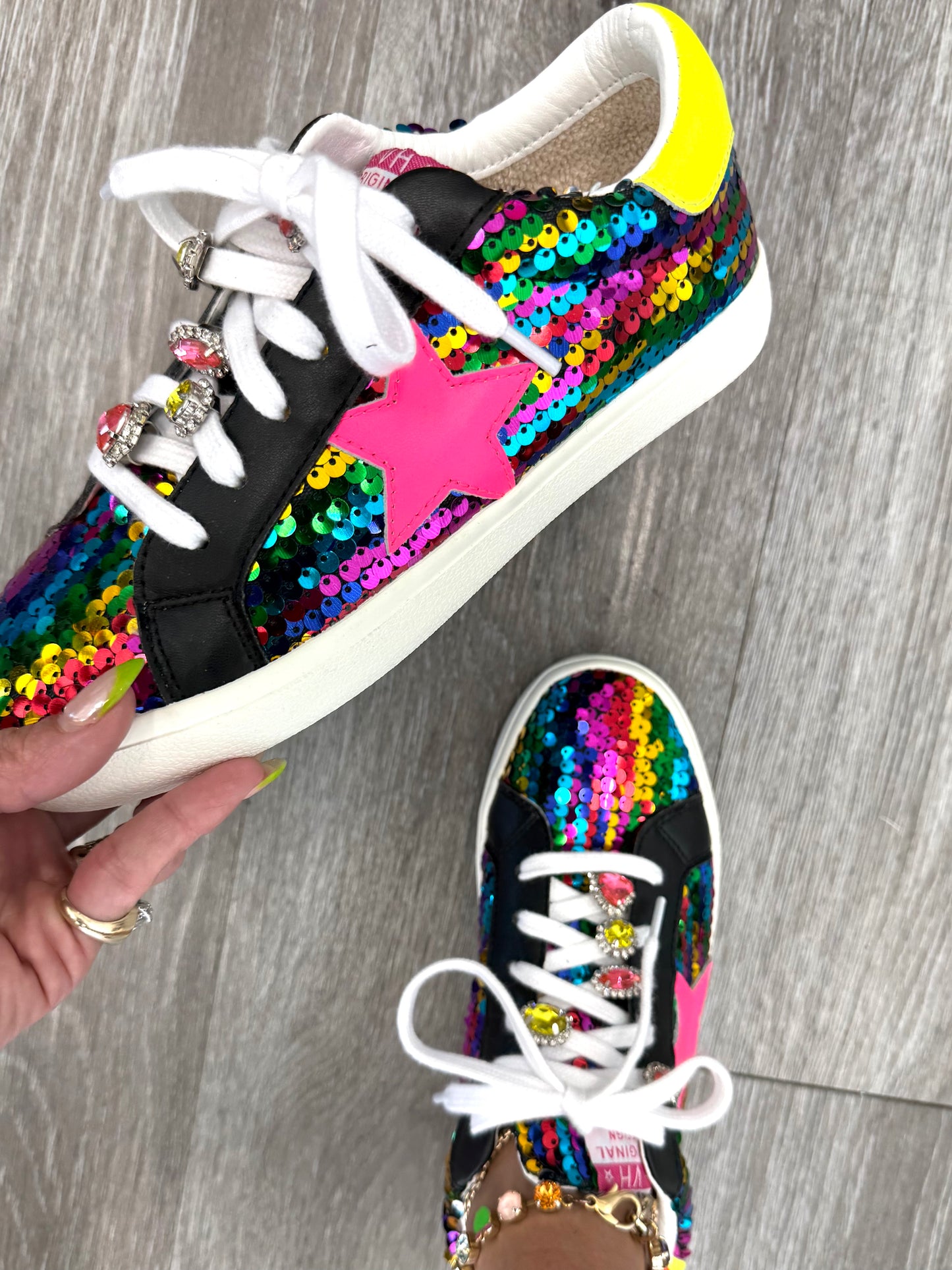 VH x WR Neon Glow Pop Sneakers