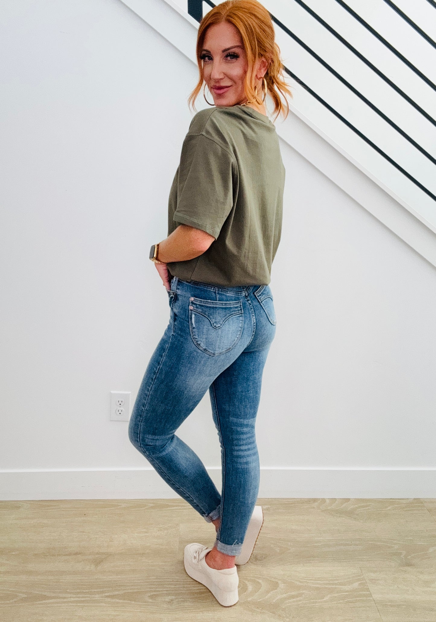 Judy Blue Vintage Vibes Tummy Control Skinny Jeans (Reg. and Plus)