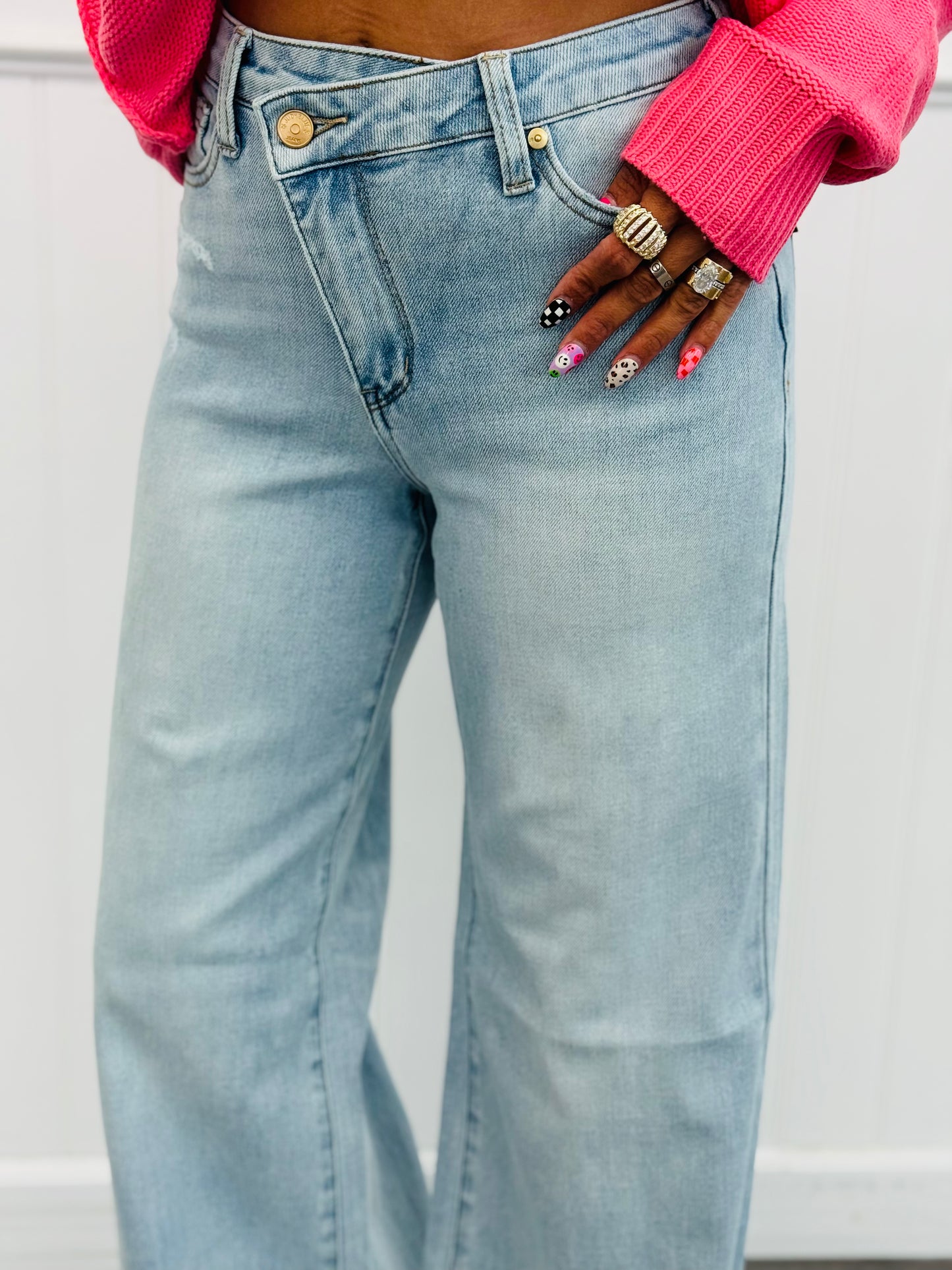 Judy Blue Star-Crossed Sally Wide Leg Jeans (Reg. and Plus)