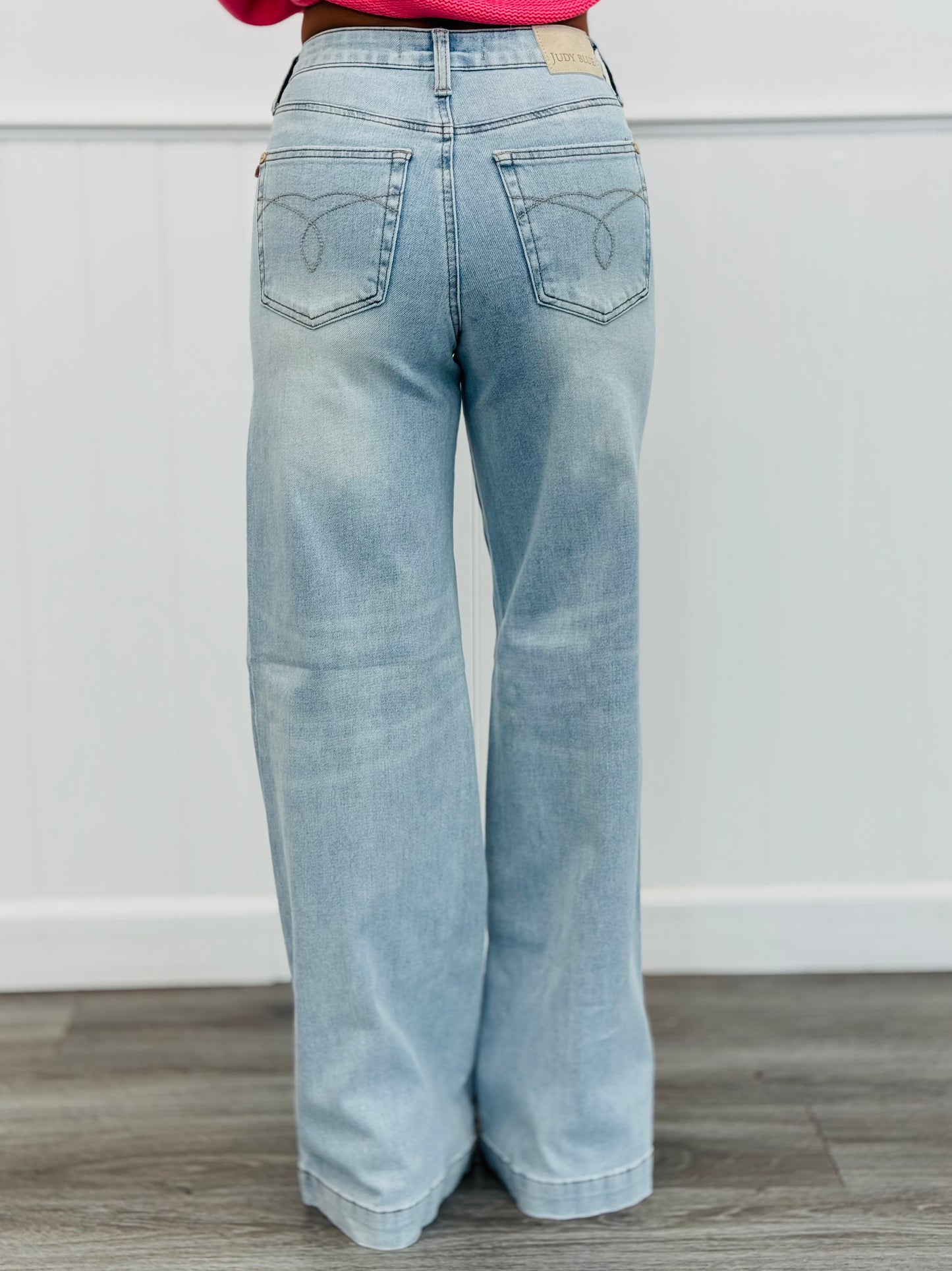Judy Blue Star-Crossed Sally Wide Leg Jeans (Reg. and Plus)