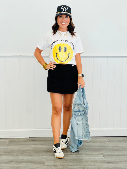 Black Pleated Skort (Reg & Plus)