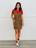 Leopard Denim Mini Dress (Reg.)
