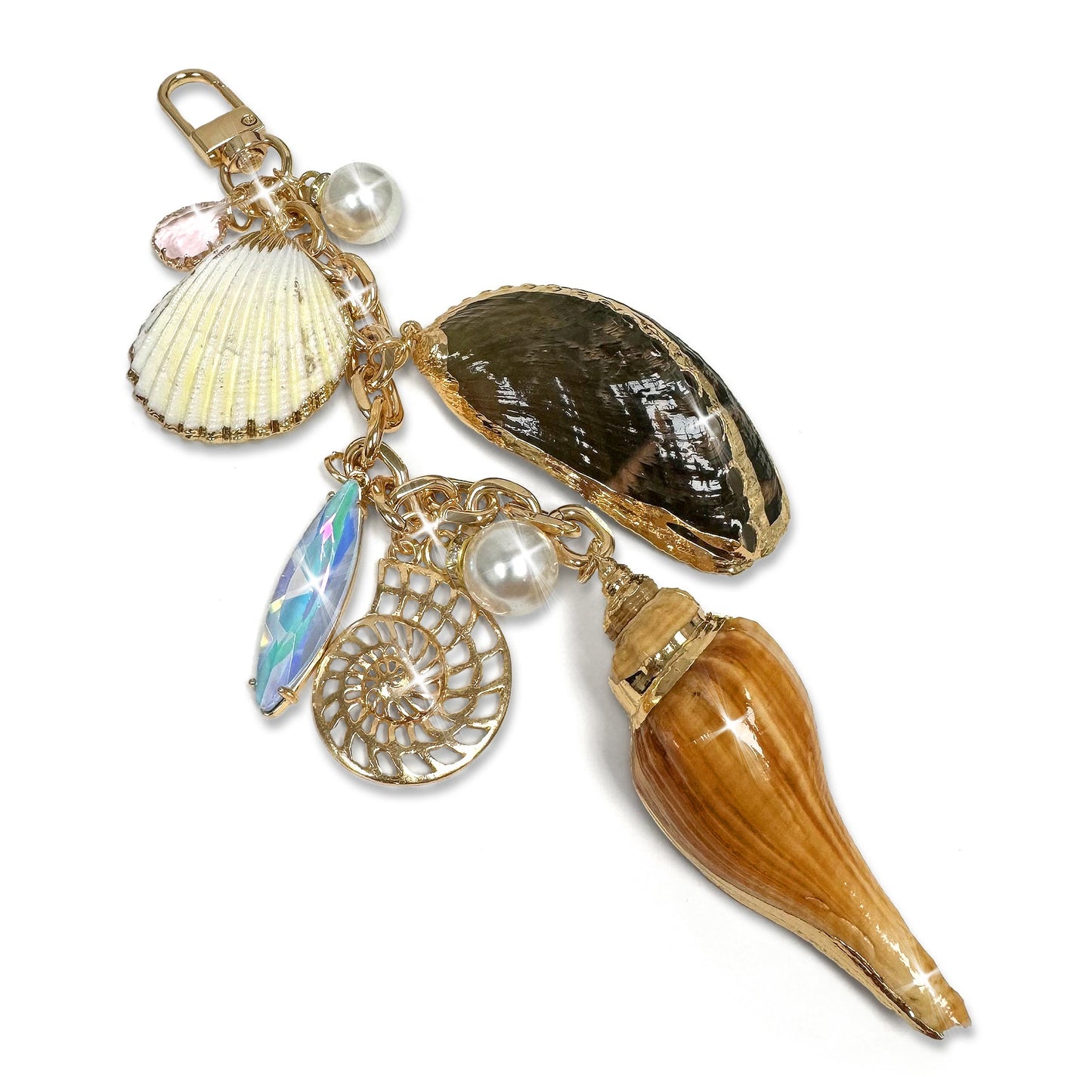 30A PURSE CHARM OCEAN TREASURES SHELLS