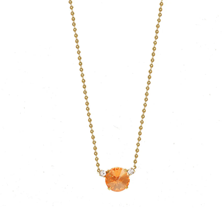 TOVA - The JoJo Necklace in Peach Champagne