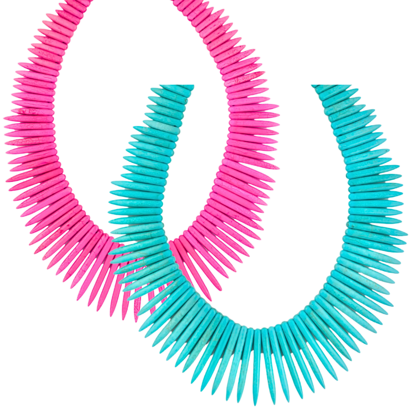 Stone Spike Statement Necklace (2 colors)