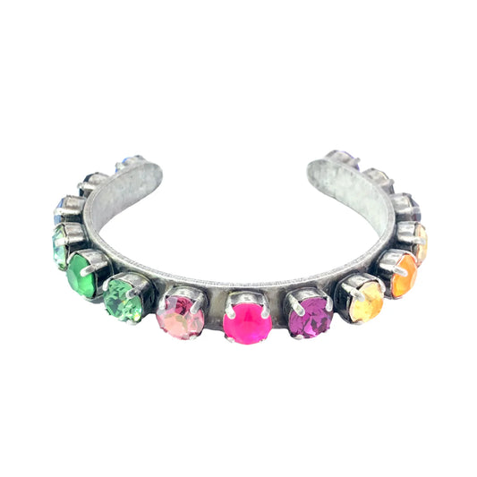 TOVA - Kiki Cuff in Antique Silver Rainbow