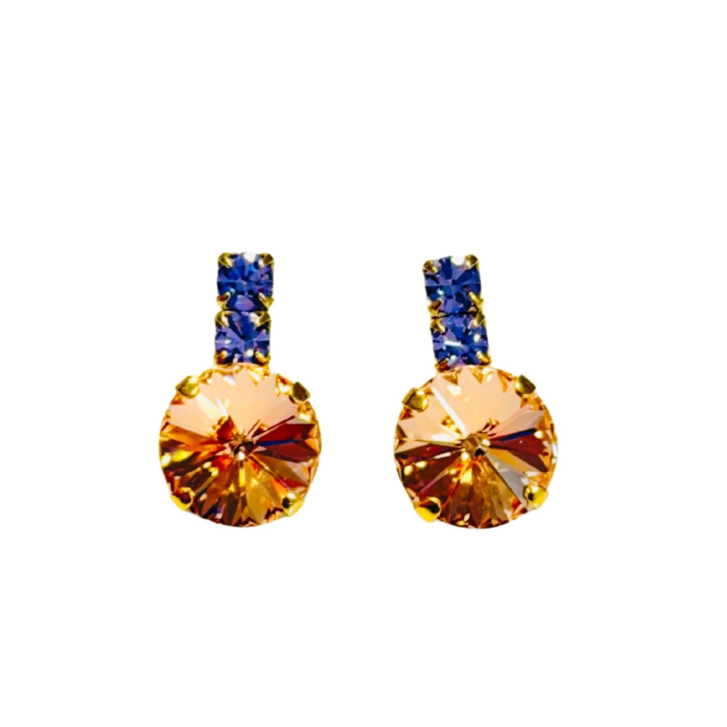 TOVA - The Dee Earrings in Peach