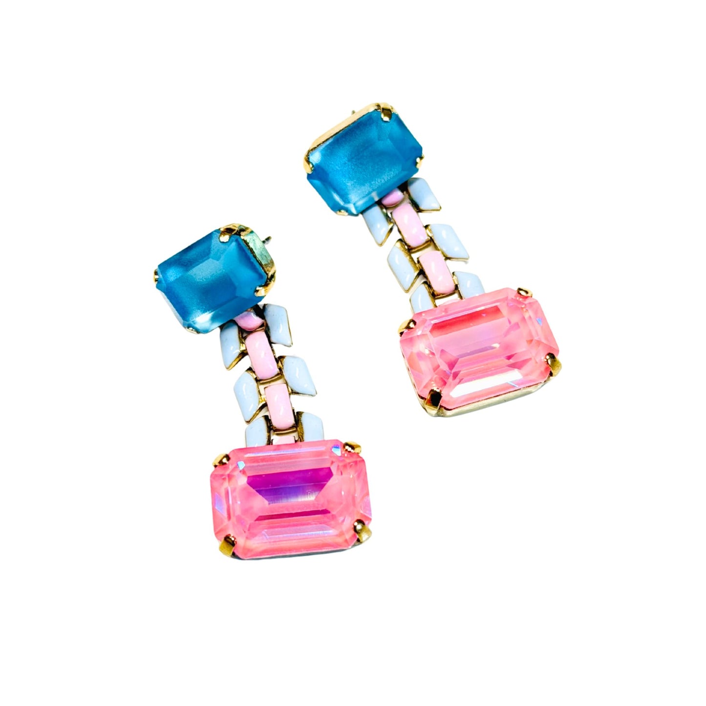 TOVA - The Shelley Earrings in Nimblu & Roselune