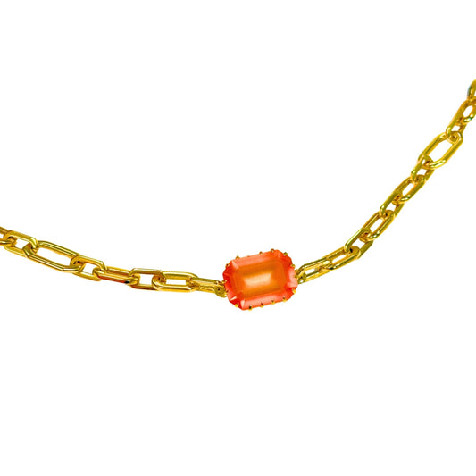 TOVA - The Dereka Bracelet in Dark Orange Matte