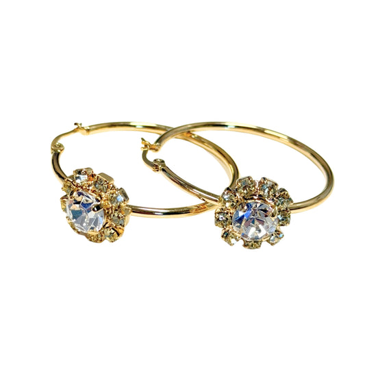 TOVA - Mini Bianca Hoops - Light Jonquil