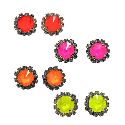 TOVA - The Rayna Earrings in Electrics (4 colors)