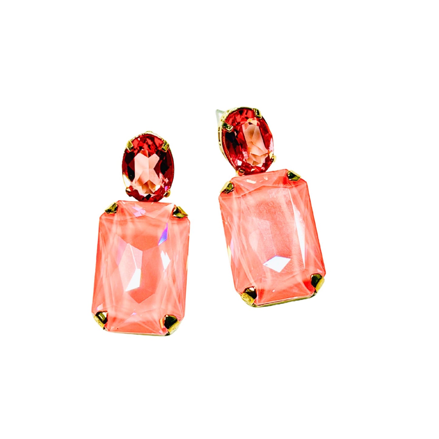 TOVA - Ariel Earrings in Flamingo Ignite