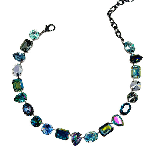 TOVA -The Sara Necklace in Gunmetal