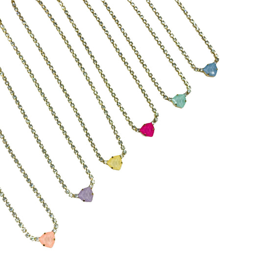 TOVA - Rhys Triangle Necklace in Ultras (7 Colors)