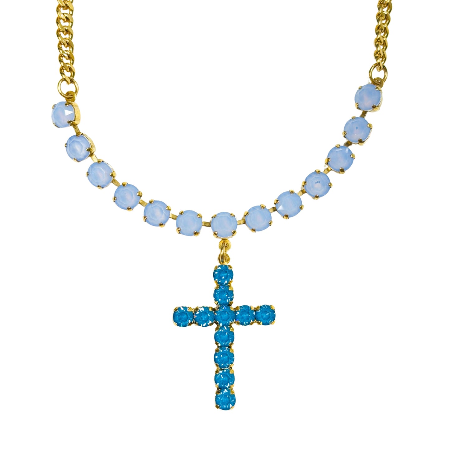 TOVA - Mini Sofitella Necklace in Ultra Baby Blue