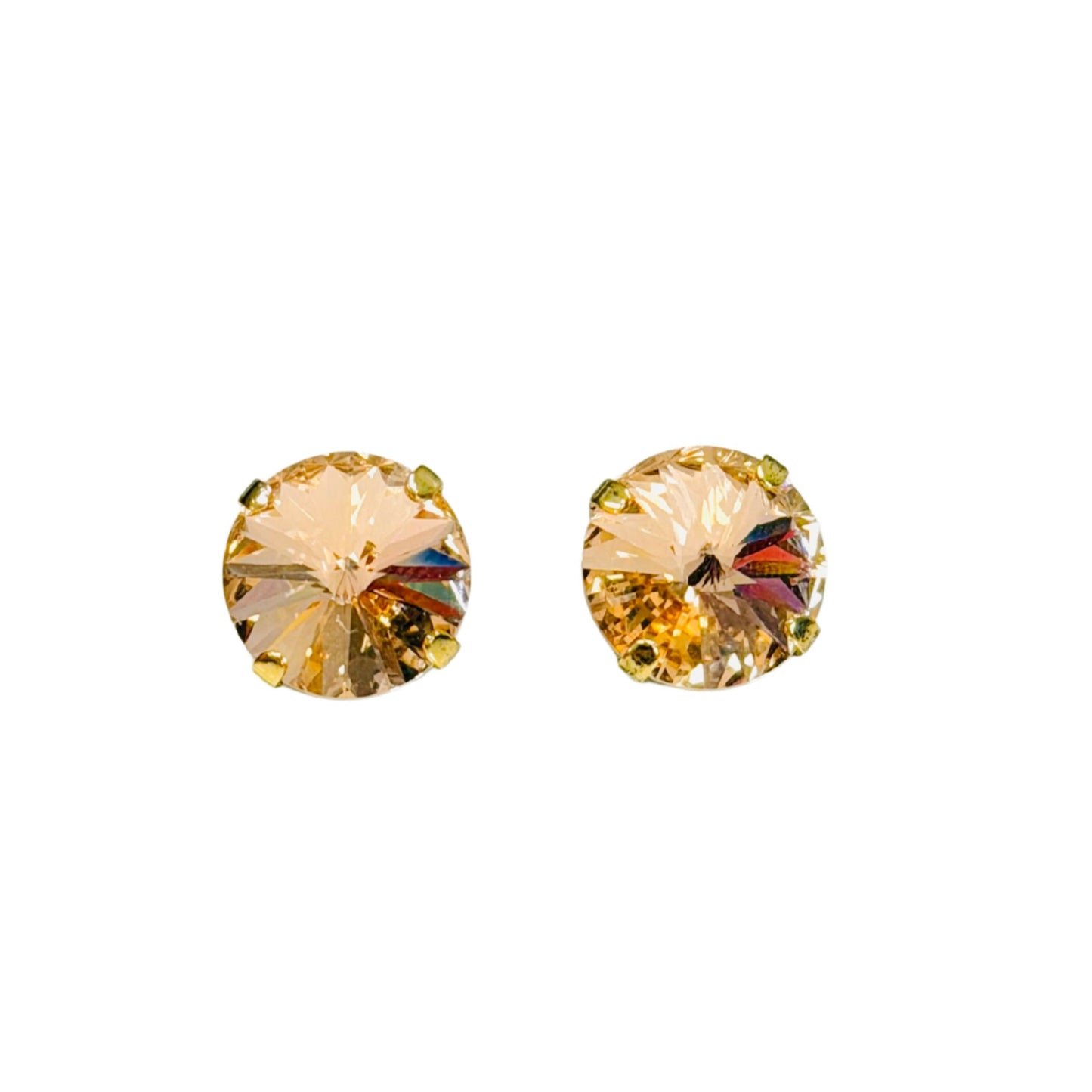TOVA - The Basics Studs in Light Peach Champagne