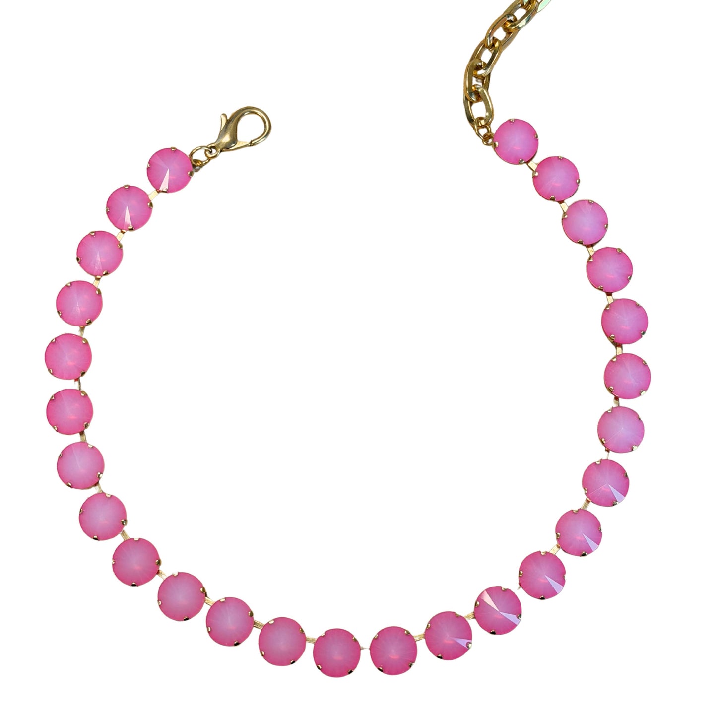 TOVA - Sofia Necklace in Ultra Fuchsia White Opal