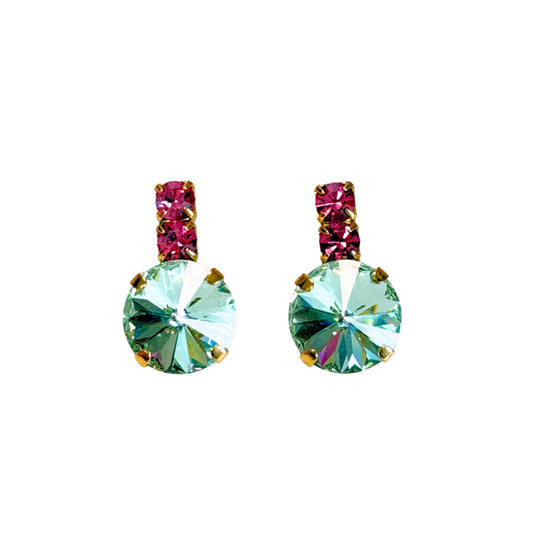TOVA - The Dee Earrings in Rose Chrysolite