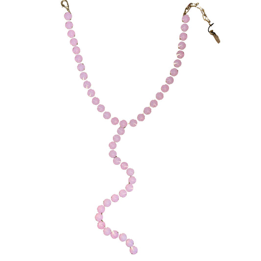 TOVA - L.A. Necklace - Ultra Petal Pink White Opal