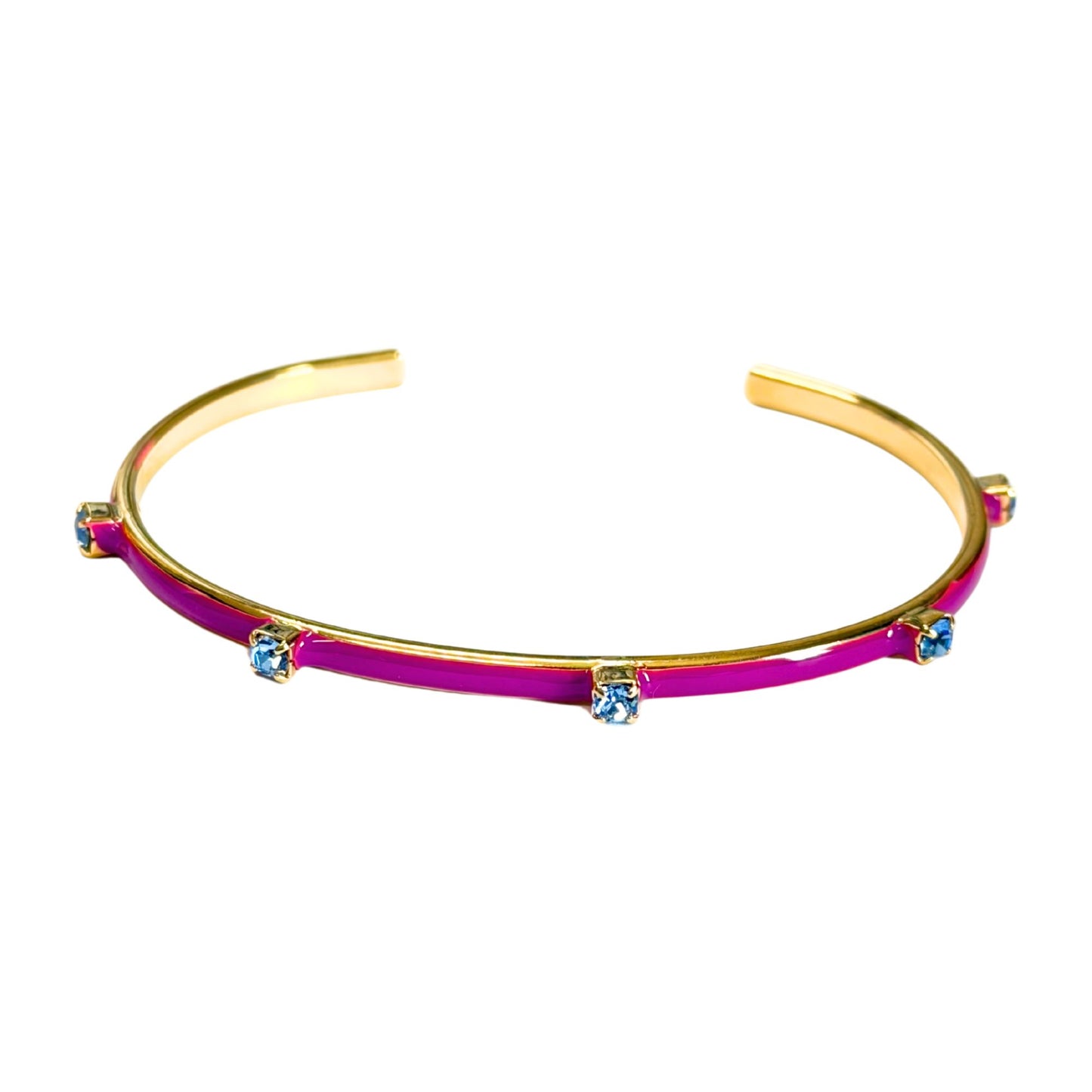 TOVA - The Everly Cuff in Mauve & Light Sapphire