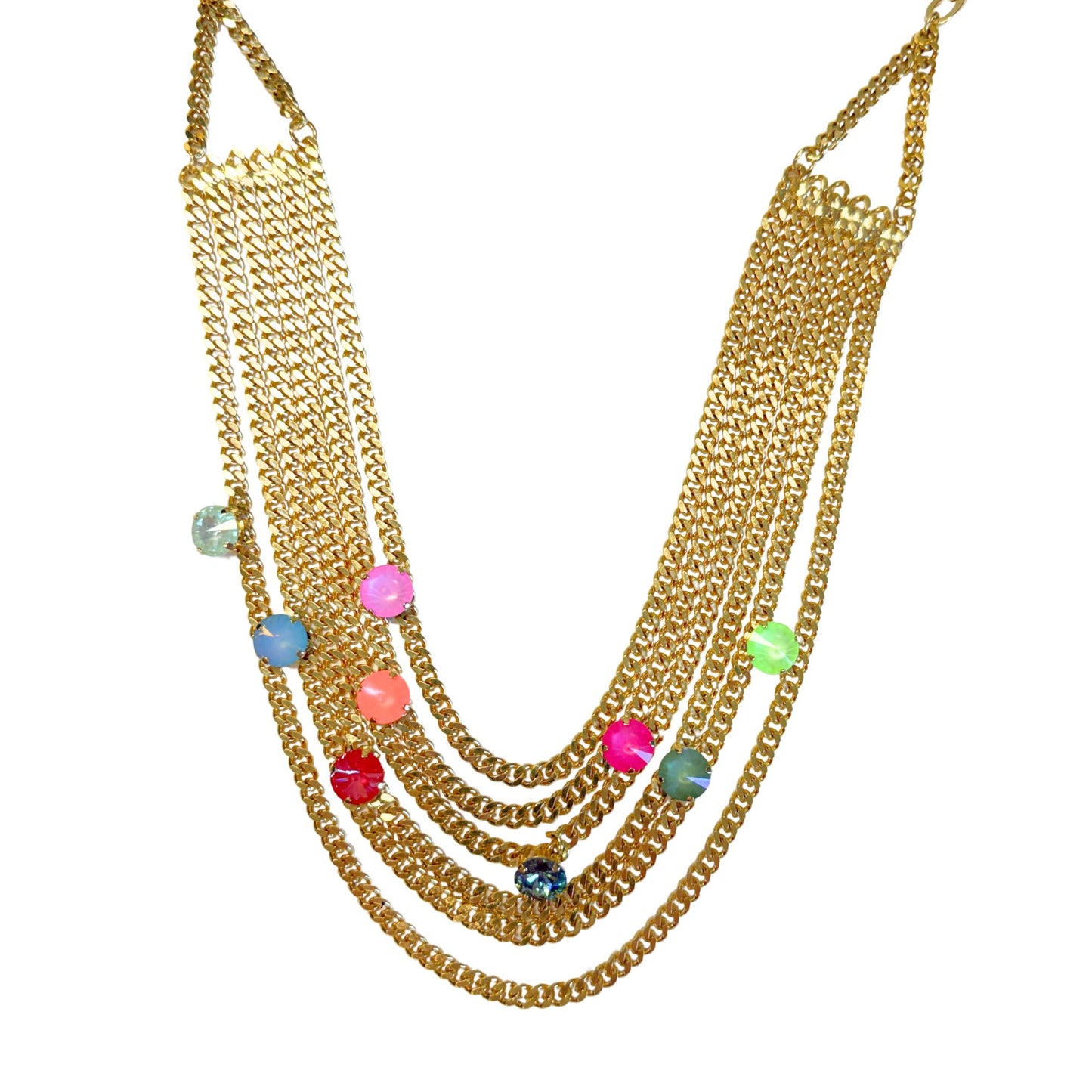 TOVA - Neck Mess Necklace in Rainbow Fairy