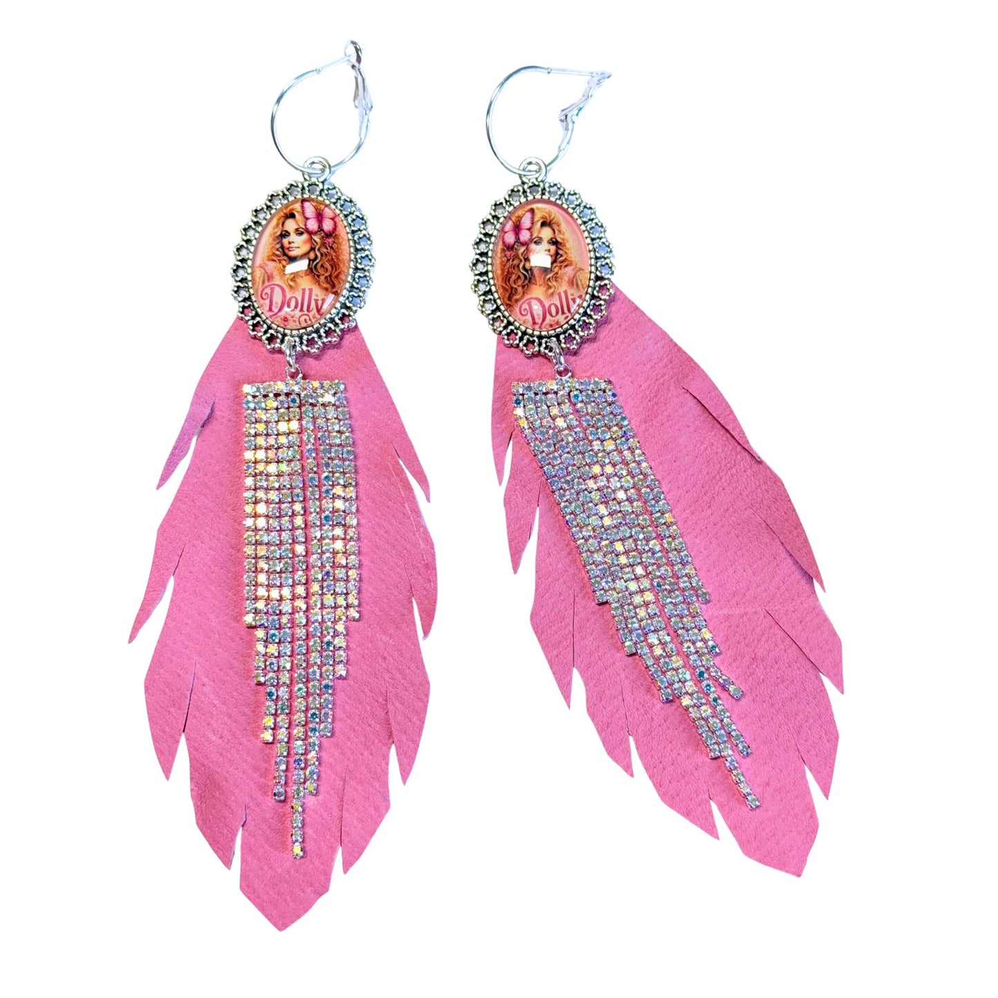 Gypsy South - Leather Dolly Hoop Earrings