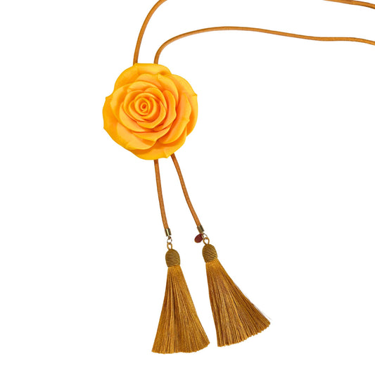 Rahya x WR Rose Bolo in Sunflower Yellow with Golden Yellow