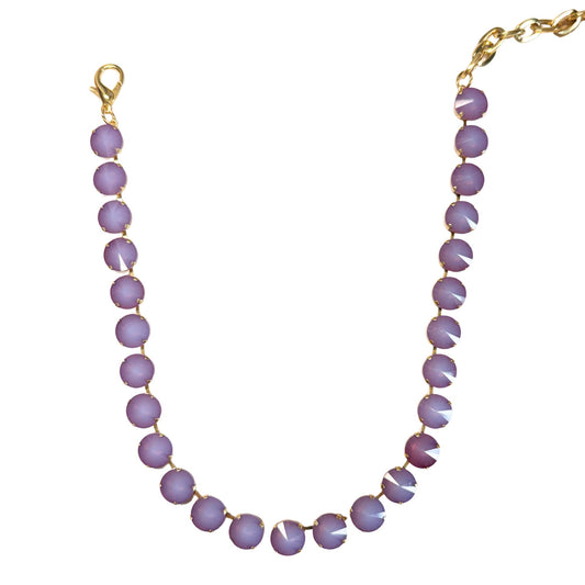 TOVA - Sofia Necklace in Burgundy White Opal