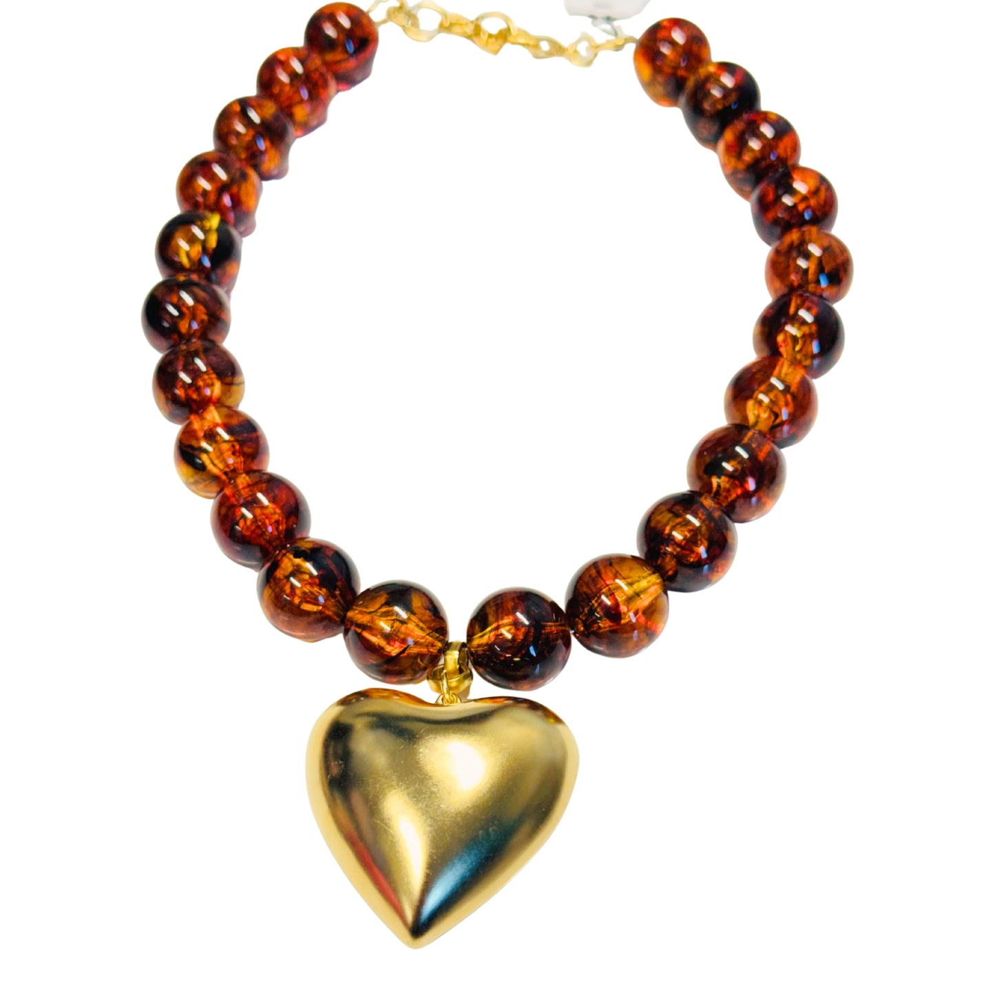 Yochi - The Hannah Necklace in Brown