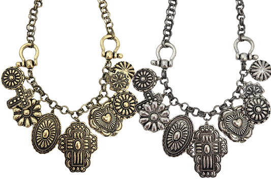 Antique Western Charm Necklace (2 colors)