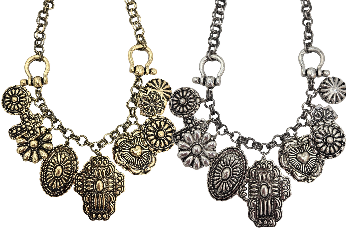 Antique Western Charm Necklace (2 colors)