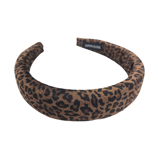 Leopard Print Velvet Headband